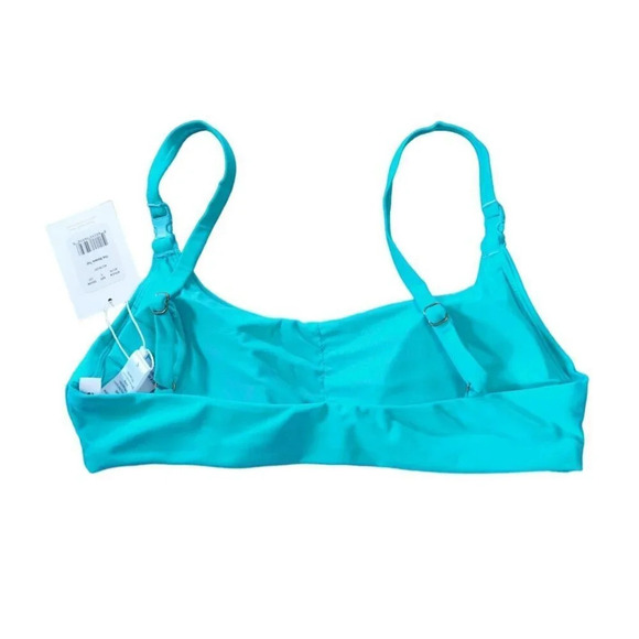 Andie Swim The Riviera Top Bright Blue Eco Nylon Size Small - Picture 6 of 7